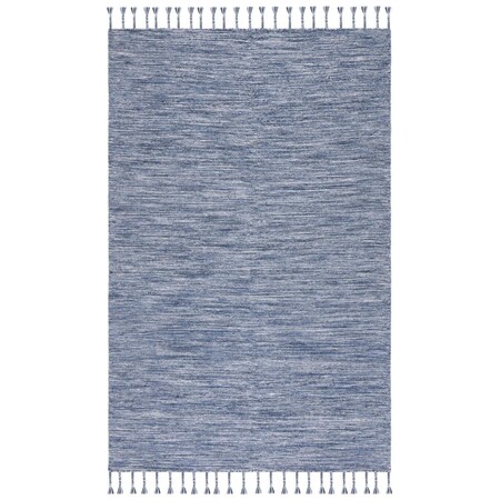 Safavieh 4 x 6 ft. Dhurries Hand Loomed Rectangle Area Rug Navy & Beige DHU801N-4